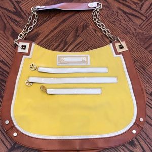 Tory Burch Yellow and Tan Purse